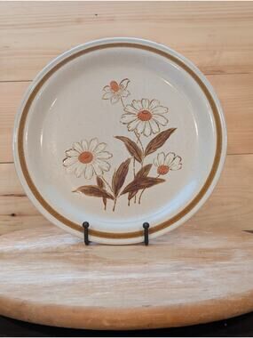 Vintage Old Brook Trailwoods Stoneware Dinner Plate Japan - 10.5" - 1970s